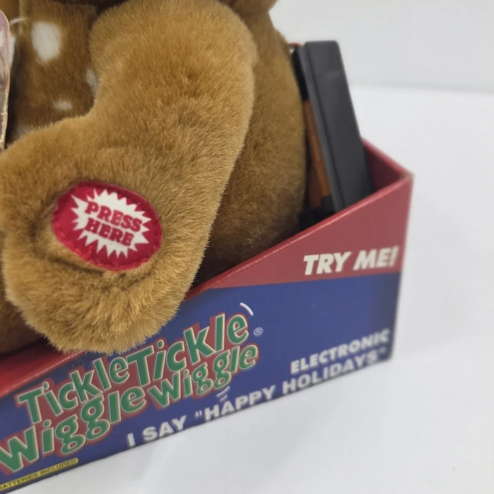 DanDee Tickle Tickle Wiggle Wiggle Christmas Reindeer Deer Animated Plush Toy...